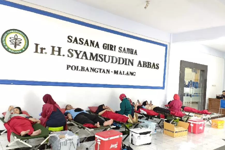 Peduli Sesama, Polbangtan Malang Gelar Donor Darah