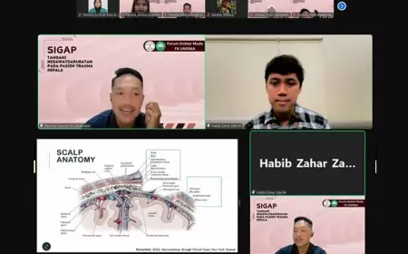Forum Dokter Muda dan Dokter Bedah Saraf Alumni FK Unisma Malang Gelar Webinar Kegawatdaruratan Trauma Kepala