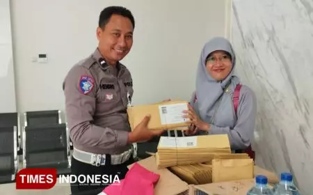 Satlantas Polresta Banyuwangi Kirim Ratusan ‘Surat Cinta’ Kepada Pelanggar Lalu Lintas