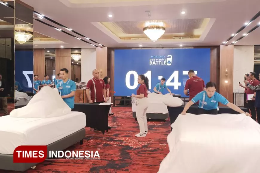 Keseruan Bed Making Battle di The Alana Hotel Malang