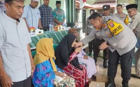 Jelang Ramadhan, Polres Pasuruan Gelar Bansos Ke Desa-Desa