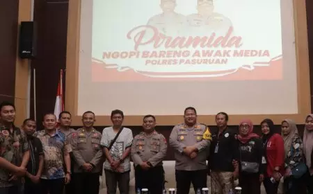 Polres Pasuruan Ajak Media Ngopi Bareng Untuk Tingkatkan Sinergitas