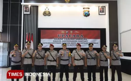 Mulai Kabag, Kasat dan Kapolsek Jajaran Polresta Banyuwangi Berganti Posisi, Berikut Rinciannya