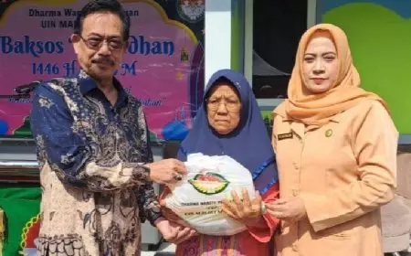 DWP UIN Malang Bagi-Bagi Sembako Untuk Fakir Miskin Hingga Karyawan