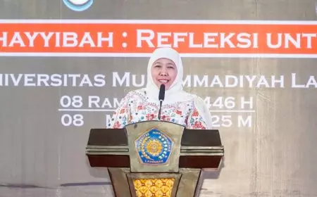 Gubernur Khofifah Hadiri Kajian Ramadhan PW Muhammadiyah Jatim