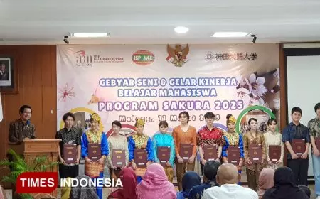 15 Mahasiswa Jepang Lulus Program Sakura di STIE Malangkucecwara