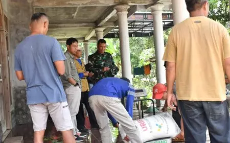 Bangun Ketahanan Pangan, Dandim Ponorogo Tinjau Petani dan Peternak Sapi