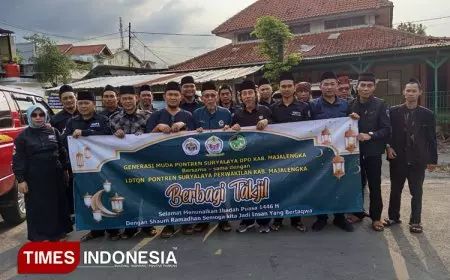 Ramadan Baik, GMPS Bersama LDTQN Pontren Suryalaya Majalengka Bagikan Takjil