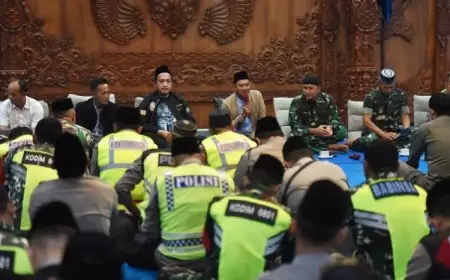 Sinergitas Tiga Pilar Pacitan Perkuat Harkamtibmas Akhir Ramadan