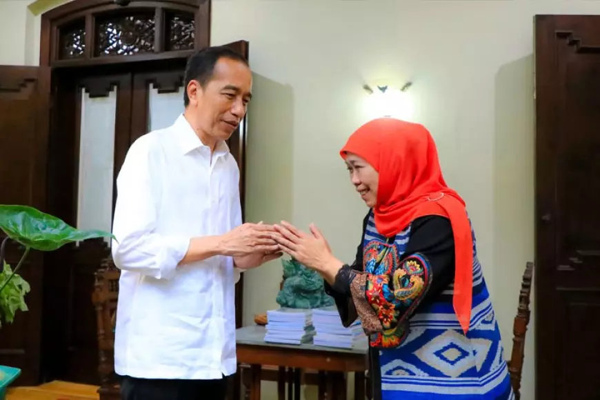 Khofifah dan Emil Kunjungi Jokowi, Dapat Wejangan Bisnis Sebelum Memulai Program Besar