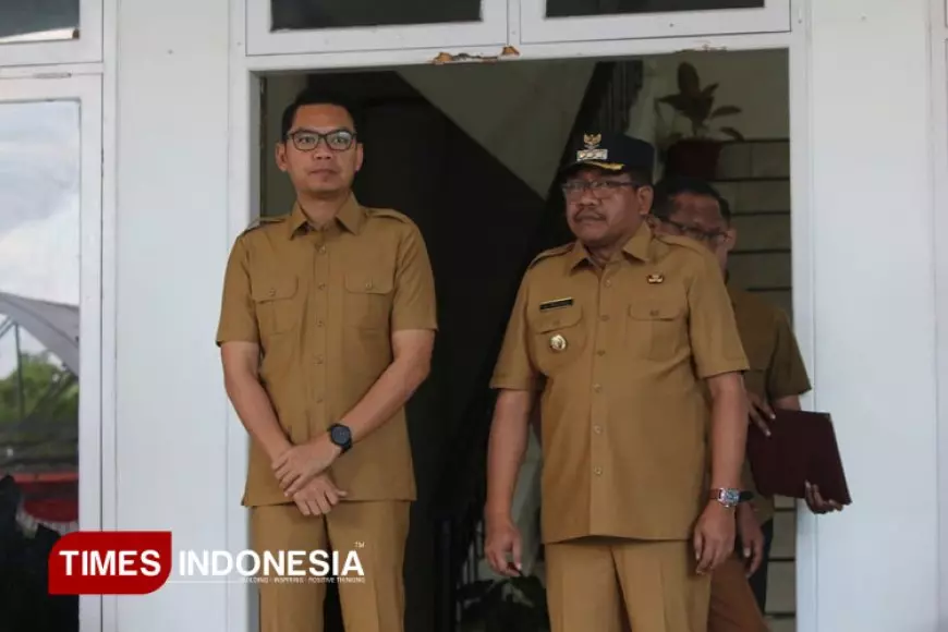 Hari Pertama Masuk Kantor, Bupati Sumba Timur Umbu Lili Pekuwali Pimpin Apel Kekuatan Perdana