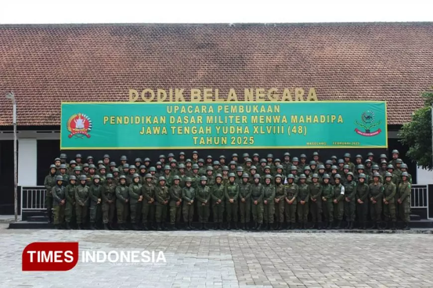 Anggota Resimen Mahasiswa 836/Macan Putih Unisma Malang Ikuti Kegiatan DIKLATSAR