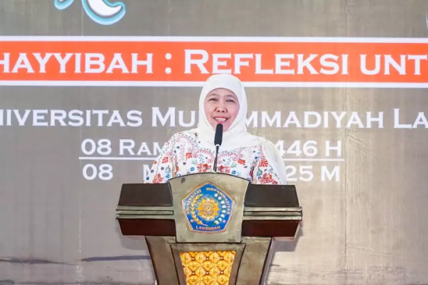 Gubernur Khofifah Hadiri Kajian Ramadhan PW Muhammadiyah Jatim