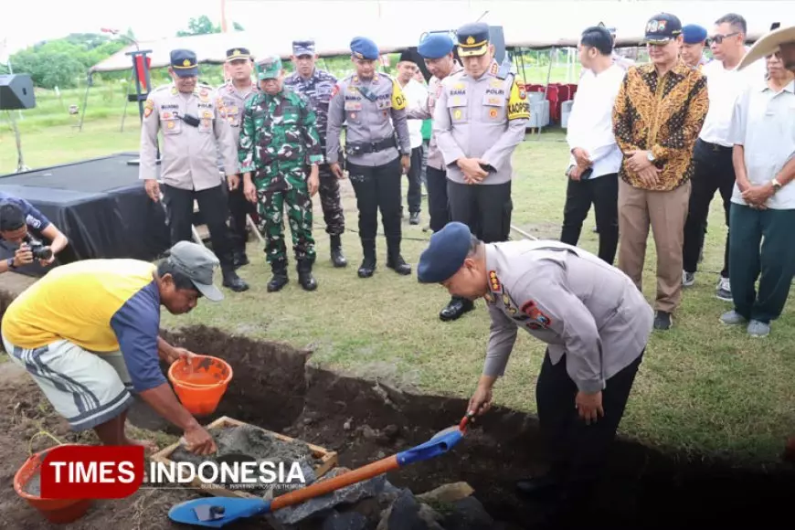 Banyuwangi Bakal Punya Gedung Aula Brimob Kompi 4 Batalyon B Pelopor Sat Brimoda Jawa Timur