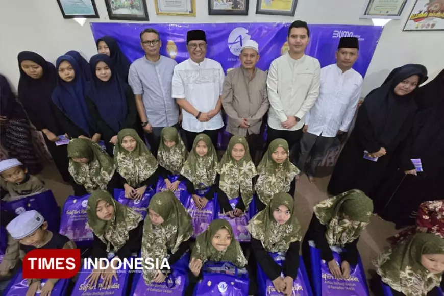 Airnav Malang Berbagi Berkah di Bulan Ramadan, Beri Santunan ke Puluhan Anak Yatim