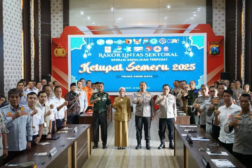 Rakor Lintas Sektoral Operasi Ketupat Semeru 2025, Ini Arahan Wali Kota Kediri