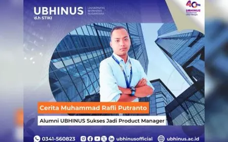 Cerita Muhammad Rafli Putranto: Alumni UBHINUS Sukses Jadi Product Manager