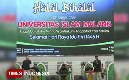 Grup Gambus UKM Seni Islami Unisma Malang Meriahkan Acara Halal Bihalal Sivitas Akademika