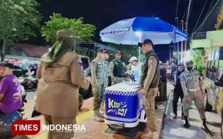 Terapkan Perda, Satpol PP Bontang Razia PKL di Jalan Ahmad Yani