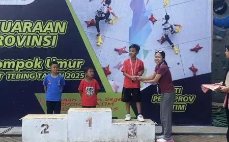Atlet Panjat Tebing Kabupaten Probolinggo Raih Medali di Kejurprov Kelompok Umur FPRI Jatim 2025