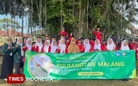 Tumbuhkan Kepedulian Ketahanan Pangan Sejak Dini, Polbangtan Malang Edukasi Siswa SMPN 1 Singosari