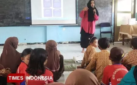 Mahasiswa Unisma Malang Turut Tingkatkan Kualitas Pendidikan Anak di Desa Gading Kembar