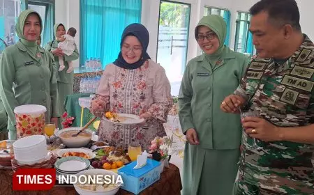 Peringati Hari Kartini dan HUT ke-79 Persit, Bengrah V Surabaya Gelar Lomba Memasak