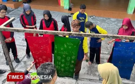 Tiga Hari Membatik, Tiga Hari Menyalakan Api Kepemimpinan di SLBN Karangrejo, Madiun