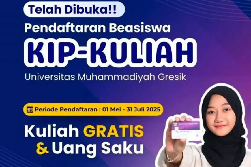Kuliah Bebas Biaya, Ini Cara Daftar Beasiswa KIP-K UMG 2025