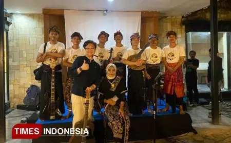 Mahasiswa Universitas Hamzanwadi Gandeng Seniman Korea Selatan Promosikan Musik Tradisional Sasak ke Dunia Internasional