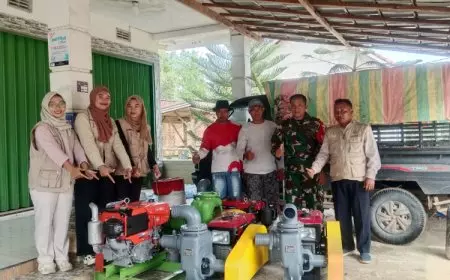 Perkuat Ketahanan Pangan Desa, Polbangtan Malang Kawal Distribusi Pompa Air di OKI