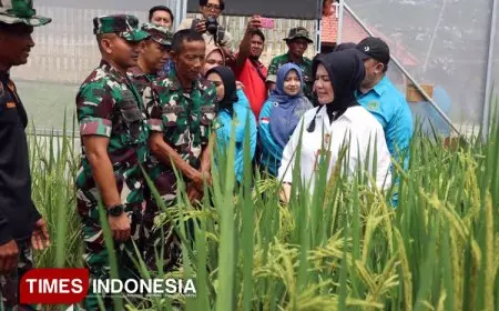 Kepala LLDIKTI Jatim Sebut Kampung Pandu Kodim Lamongan Model Pertanian Terpadu yang Layak Direplikasi