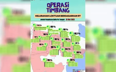 Tuntaskan Hampir 100 Persen Operasi Timbang, Lurah Loktuan Berharap Bisa Tuntaskan Stunting