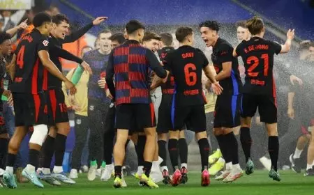 Barcelona Dinobatkan Sebagai Juara La Liga Setelah Kemenangan Derby yang Mendominasi Atas Espanyol