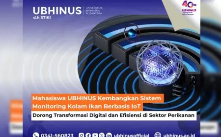 Mahasiswa UBHINUS Malang Kembangkan Sistem Monitoring Kolam Ikan Berbasis IoT