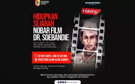 Film Pahlawan Nasional dr Soebandi Diputar di Alun-alun Jember Setiap Sabtu