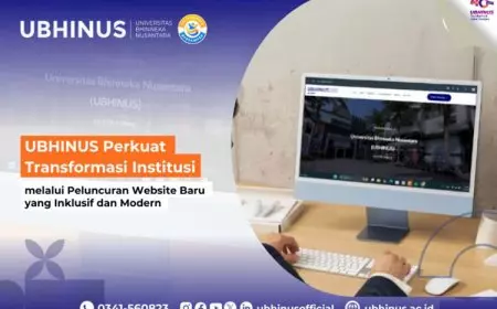UBHINUS Perkuat Transformasi Institusi melalui Peluncuran Website Baru yang Inklusif dan Modern