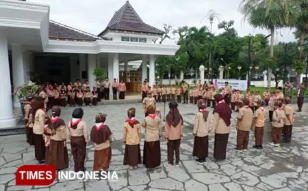 Siap Menjadi Pemimpin Masa Depan: Pramuka Siaga Datang Langsung ke Pendopo Majalengka