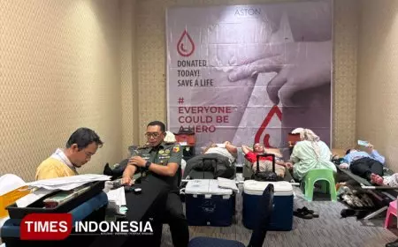 Dandim 0825 Banyuwangi Puji Aksi Donor Darah HUT ke-7 Aston Banyuwangi