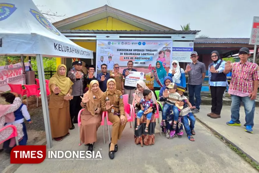 Optimalkan Operasi Timbang, Kelurahan Loktuan di Kota Bontang Gandeng PT KMI