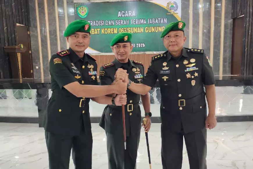 Sertijab Kodim 0617/Majalengka, Letkol Dudy Serahkan Tongkat Komando ke Letkol Fahmi