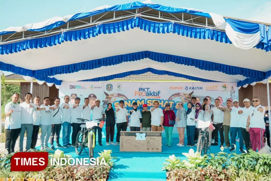 Pupuk Kaltim Peduli Kesehatan Masyarakat Sekitar Perusahaan Lewat Pemeriksaan Gratis