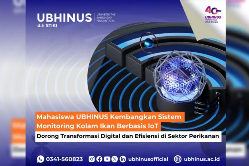 Mahasiswa UBHINUS Malang Kembangkan Sistem Monitoring Kolam Ikan Berbasis IoT