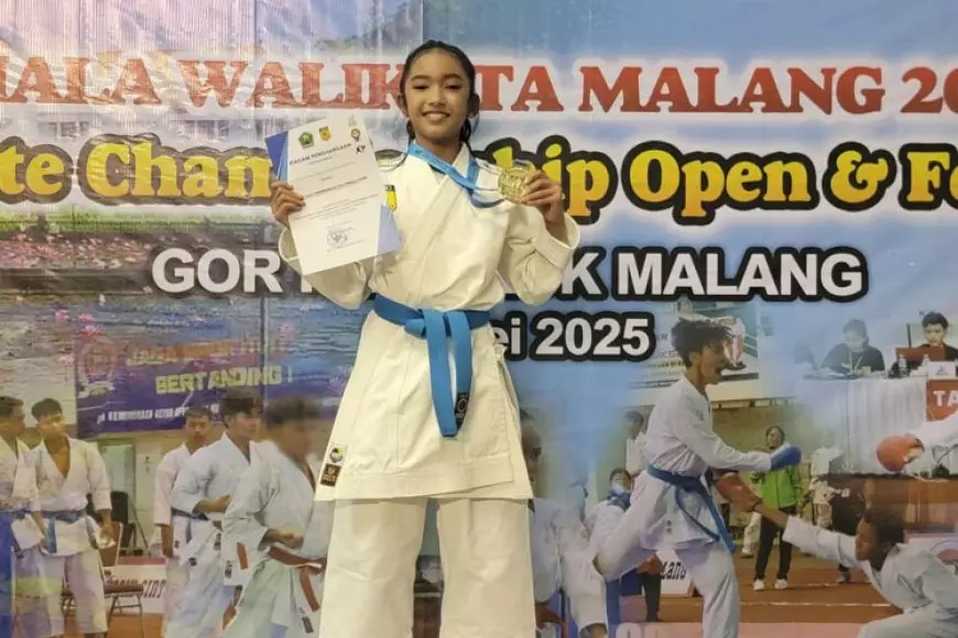 Kejuaraan Karate Piala Wali Kota Malang 2025, Alyssa Sumbang Dua Medali Emas