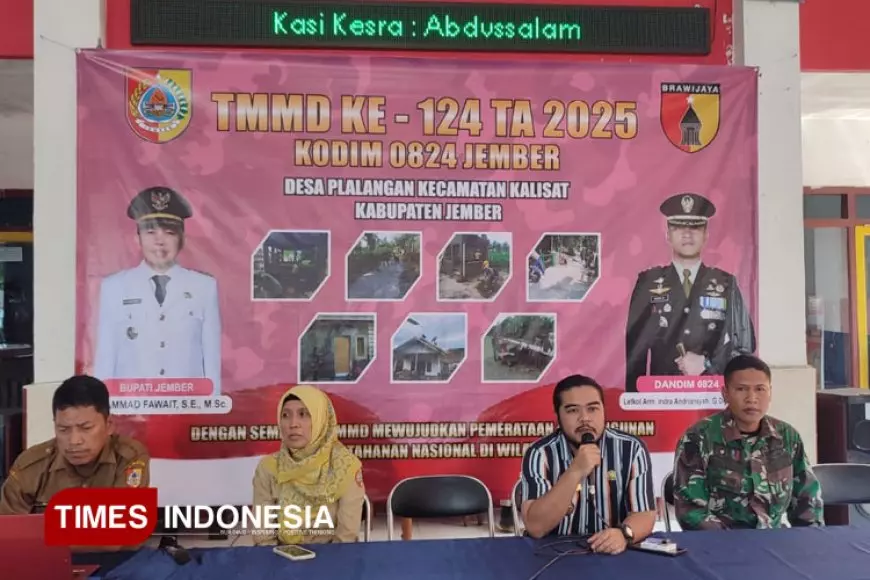 TMMD ke-124 Jember, Kodim 0824 Berikan Pengetahuan Kesehatan Ternak pada Warga