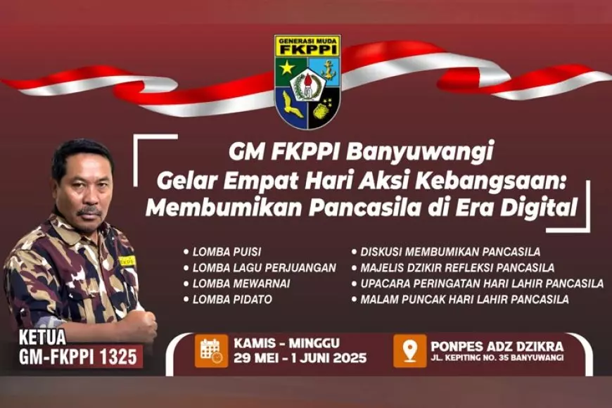GM FKPPI Banyuwangi Gelar Pekan Pancasila, Seruan Gotong Royong dan Kebhinekaan di Era Digital