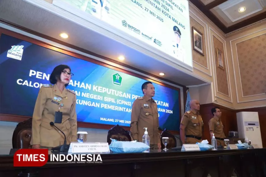 Serahkan SK CPNS, Wali Kota Malang Tekankan Komitmen Melayani Masyarakat