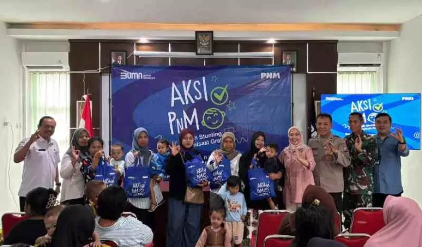 Aksi Nyata PNM Cabang Banyuwangi Cegah Stunting dan Peduli Gizi di 8 Titik