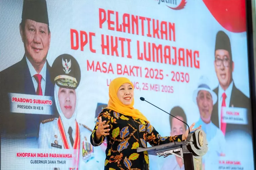 Gubernur Jatim Khofifah Ajak HKTI Lumajang Jadi Motor Penggerak Kedaulatan Pangan Jatim