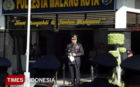 Peringati Hari Lahir Pancasila, Kapolresta Malang Kota Berikan Penghargaan ke Personel dan Masyarakat